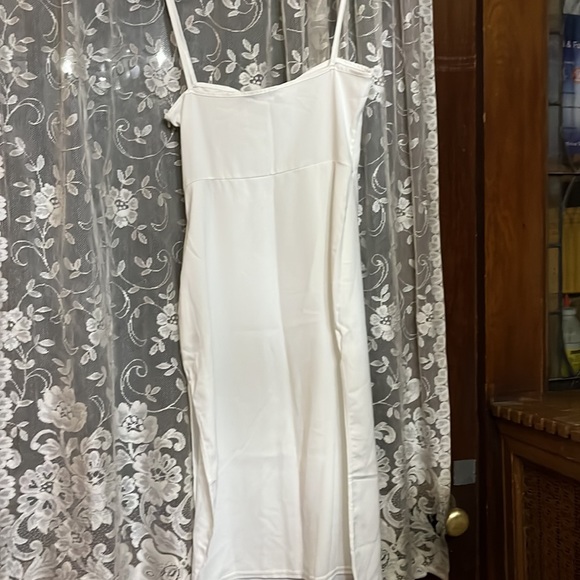 Nasty gal brand thin plain white dress/ summer / party dress size 6 - Picture 5 of 5